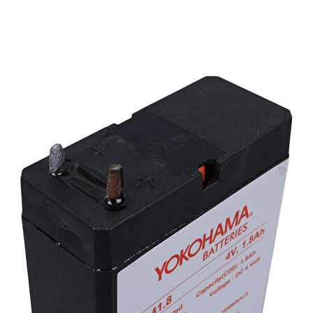 YOKOHAMA YH-41.8 4 VOLT - 1.8 AMPER KURU AKÜ (50 X 76 X 22 MM) (4490)