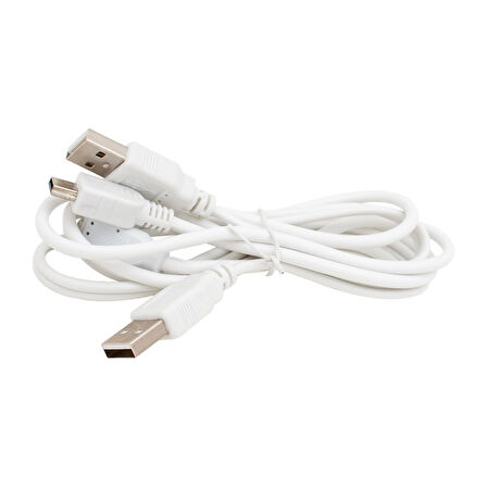 USB 2 X ERKEK - MİNİ USB 5 PİN (2.0V) 1.5 METRE KABLO (4490)