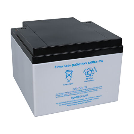 YOKOHAMA YH-1226 12 VOLT - 26 AMPER KURU AKÜ (165 X 176 X 125 MM) (4490)