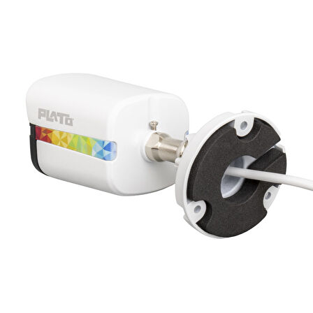 PLATO PL-22995 5MP COLOR VU MİKROFONLU 2.8 MM 3 ATOM LED METAL KASA AHD BULLET KAMERA (4490)