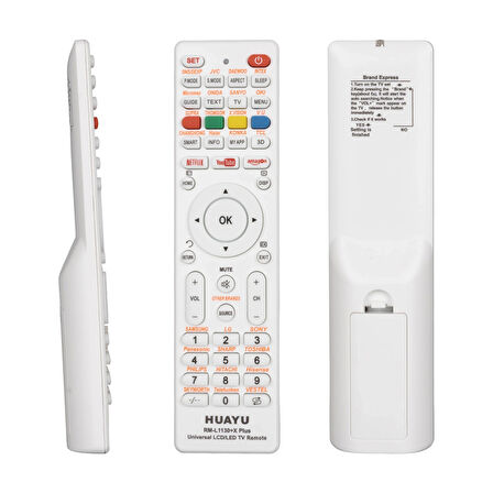 RM-L1130+X PLUS BEYAZ UNIVERSAL LCD LED TV KUMANDA (4490)