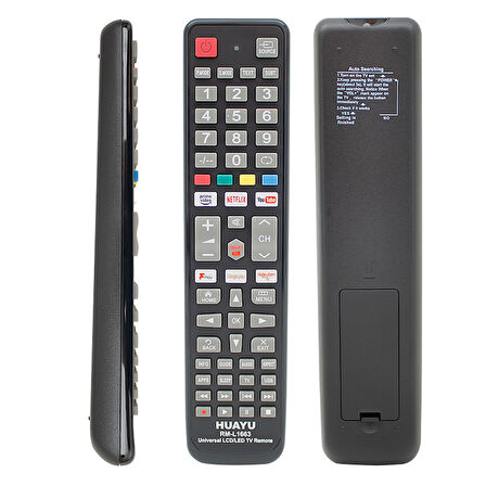 HUAYU KL RM-L1663 NETFLIX-YOUTUBE-GOOGLE PLAY TUŞLU UNIVERSAL LCD LED TV KUMANDA (4490)
