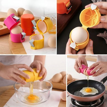 Hijyenik Pratik Yumurta Kırıcı – Tek Hamlede Kolay Yumurta Kırma Aparatı ve Mutfak Yardımcısı (4490)