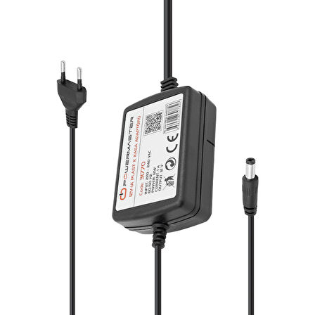 12 VOLT - 1 AMPER - 12 WATT MASAÜSTÜ İKİ UCU KABLOLU ADAPTÖR 5.5*2.5 UÇ (4490)