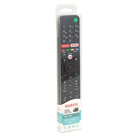 HUAYU KL SONY RM-L1675 NETFLIX-YOUTUBE-GOOGLE PLAY TUŞLU LCD-LED TV KUMANDA BLİSTERLİ (4490)