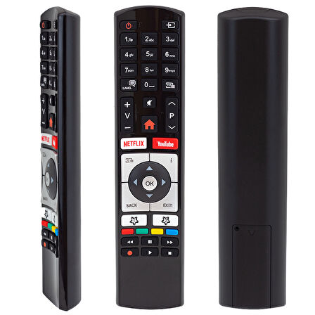 VESTEL RC4318 H0362A NETFLIX-YOUTUBE TUŞLU TV KUMANDA YAZISIZ (30100823) (4490)