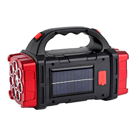 HB-1678 SOLARLI USB ÇIKIŞLI ŞARJ EDİLEBİLİR 38 WATT KAMP FENERİ (4490)