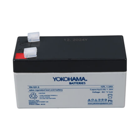 YOKOHAMA YH-121.3 12 VOLT - 1.3 AMPER AKÜ (97 X 43 X 52 MM) (4490)