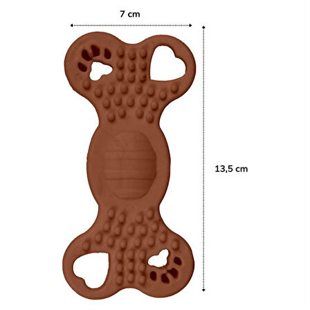 İki Taraflı Tırtıklı Evcil Hayvanlar İçin Diş Kaşıma Çiğneme Oyuncağı (4490)