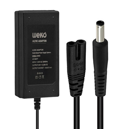 12 VOLT 3.25 AMPER 4.5X3.0MM UÇLU NOTEBOOK ADAPTÖR YERLİ ÜRETİM (4490)