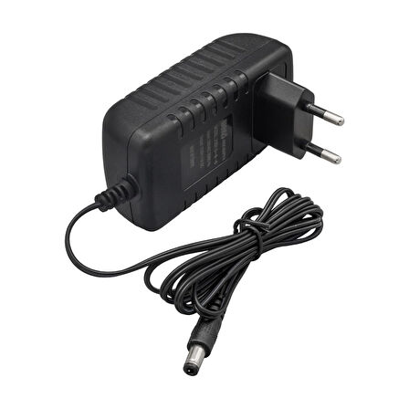 12.6 VOLT - 1 AMPER 5.5*2.5 UÇLU KIRMIZI YEŞİL LEDLİ YERLİ ÜRETİM PRİZ TİPİ ŞARJ ADAPTÖRÜ (4490)