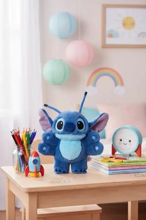 MINISO Disney Lisanslı Stitch Peluş Oyuncak 30 Cm – 6 Kollu Ayakta Yumuşacık Tasarım