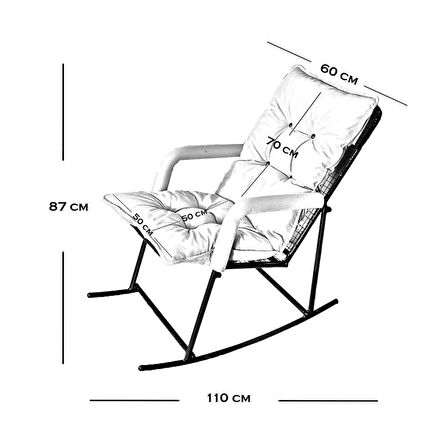 Berta Consept Harpy Sallanır Sandalye ve Dinlenme Koltuğu Krem