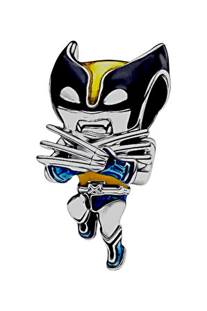 Marvel Wolverine Logan Charm | 925 Ayar Gümüş