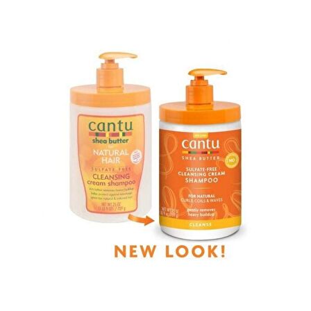 Cantu Kıvırcık ve Dalgalı Saçlar İçin Sülfat İçermeyen Temizleyici Krem Şampuan 709 gr