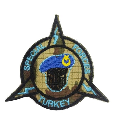 Delux Serisi Askeri Stil Üniforma Arması Taktik Amblem Special Forces Nakış Patch