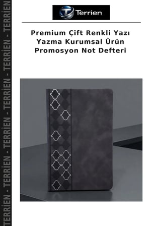 Premium Çift Renkli Yazı Yazma Kurumsal Ürün Promosyon Not Defteri