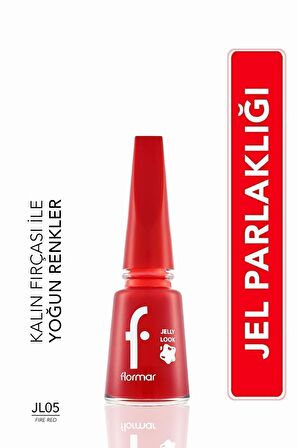 Flormar Oje - Jelly Look Nail Enamel Jl04 Scarlet 8690604233625