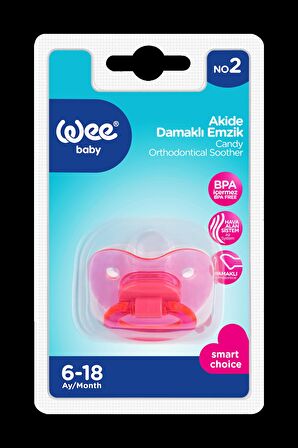 Wee Baby Akide Damaklı Emzik No:2 - Pembe