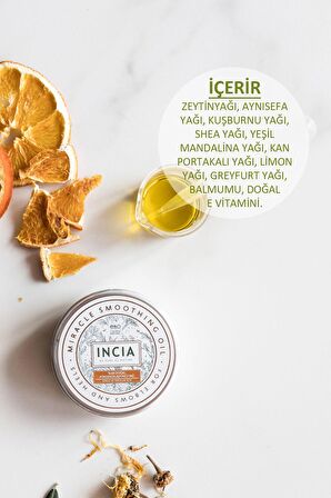 INCIA %100 Doğal Pürüzsüzleştirici Yağ Yoğun Nemlendirici Kremi Organik Dirsek Topuk 50 ml