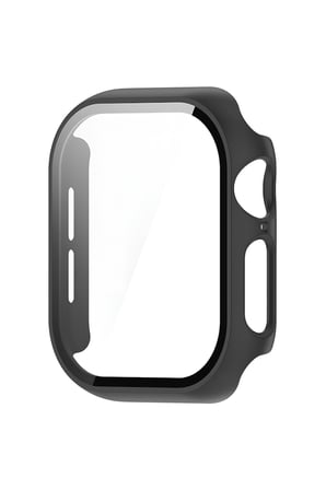 Watch 2 3 4 5 6 Se Uyumlu 44mm Kasa ve Ekran Koruyucu Sert Pc Siyah