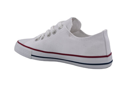 Prego Siyah&Beyaz  Çocuk Kısa Converse Tarzı Spor Ayakkabı BEYAZ