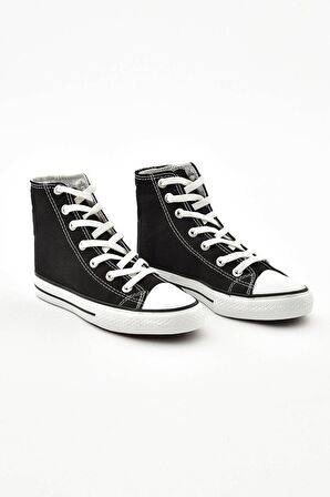 Beyaz Spor Unıseks Bilekli Converse Ayakkabı SİYAH BEYAZ