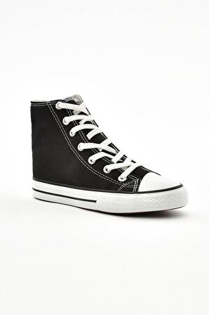 Beyaz Spor Unıseks Bilekli Converse Ayakkabı SİYAH BEYAZ