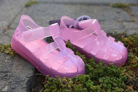 Igor Star Glitter Çocuk Sandalet PEMBE