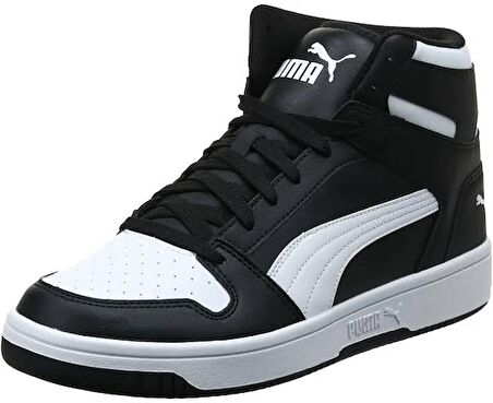 Puma Rebound LayUp SL Siyah Beyaz  Unisex Basketbol Ayakkabısı SİYAH BEYAZ