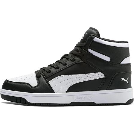 Puma Rebound LayUp SL Siyah Beyaz  Unisex Basketbol Ayakkabısı SİYAH BEYAZ