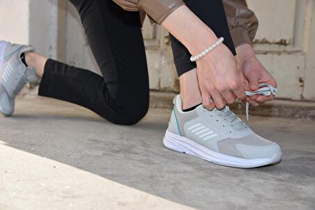 M.p. 231 1106 Comfolite Rahat İç Taban Hafif Bağcıklı Uniseks Spor Ayakkabı GRİ