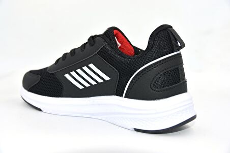 M.p. 231 1106 Comfolite Rahat İç Taban Hafif Bağcıklı Uniseks Spor Ayakkabı SİYAH BEYAZ