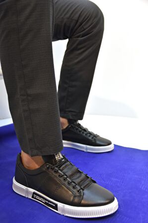 Hammer Jack Basel Hakiki Deri Siyah Toscana Erkek Günlük Ayakkabı SİYAH