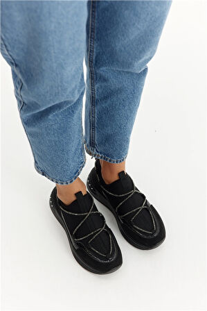 Prego (Park Moda) Poli Hafif Taban Kadın Günlük Spor Ayakkabı SİYAH