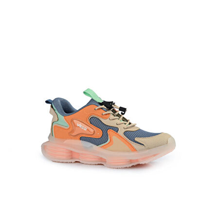 Vicco Mask Şefaf Havalı Taban Lastik Bağcıklı Ortapedik Uniseks Çocuk Spor Ayakkabı KOT