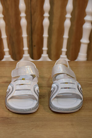 Prego (Arzen) Ortapedi Termo Kaymaz Taban Cırtlı Kız Çocuk Sandalet GRİ