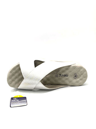 Muya Penelope Anatomik Air Max Tabanlı Kadın Terlik BEYAZ