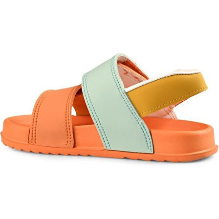 Vicco Krixi Phlon Hafif Taban Cırtlı Çocuk Sandalet TURUNCU YEŞİL