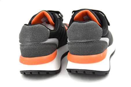 Pinokyo Belek Poli Hafif Taban Cırtlı Anorak Çocuk Spor Ayakkabı SİYAH GRİ