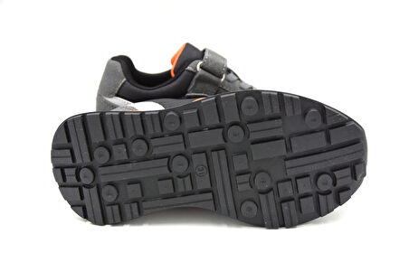 Pinokyo Belek Poli Hafif Taban Cırtlı Anorak Çocuk Spor Ayakkabı SİYAH GRİ