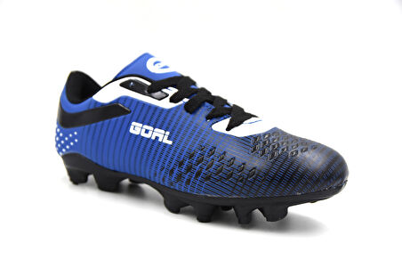 Prego (Goal) Bağcıklı Çocuk Krampon Ayakkabı SAKS MAVİ