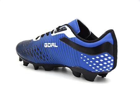 Prego (Goal) Bağcıklı Çocuk Krampon Ayakkabı SAKS MAVİ