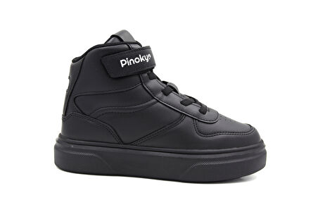Pinokyo Chıcago Bilekli Poli Hafif Taban Çocuk Spor Ayakkabı SİYAH