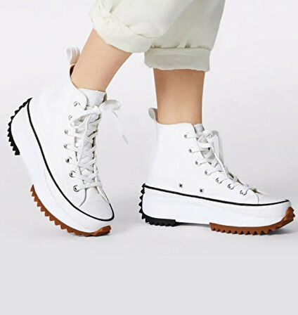 Prego Run Platform Bilekli Ayakkabı BEYAZ