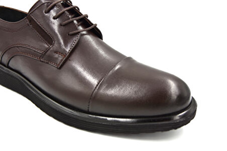 Prego (Stilloni) Hakiki Deri Eva Hafif Taban Erkek Günlük Ayakkabı KAHVE