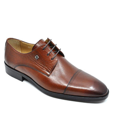 Fosco Siyah Hakiki Deri Bağcıklı Klasik Erkek Ayakkabı (2886 114)-(2886 875) TABA