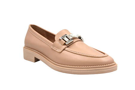 Park Moda Toka Detaylı Loafer Günlük Kadın Ayakkabı NUT