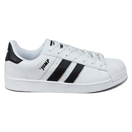 Jump 29055 Bağcıklı  Erkek Sneaker Günlük Spor Ayakkabı BEYAZ SİYAH