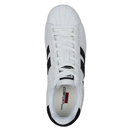 Jump 29055 Bağcıklı  Erkek Sneaker Günlük Spor Ayakkabı BEYAZ SİYAH